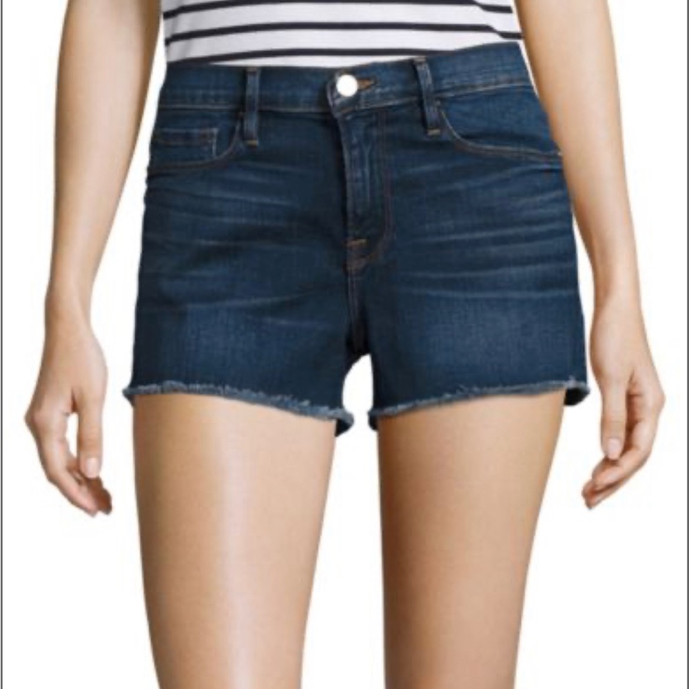Frame Le Cutoff Denim Shorts